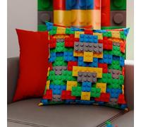 PETTI Artigiani Italiani - Coppia di Federe Cuscino 35x35 cm in Microfibra, Cuscini Arredo Camera da Letto, Divano, Salotto, Set 2 Fodere Copricuscino, Federa Mattoncini, 100% Made in Italy