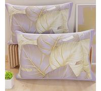 PETTI Artigiani Italiani - Coppia di Federe Cuscino 40x145 cm in Microfibra, Cuscini Arredo Camera da Letto, Divano, Salotto, Set 2 Fodere Copricuscino, Federa Tropical Lilla O, 100% Made in Italy