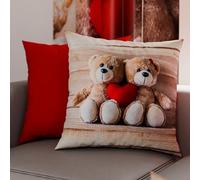PETTI Artigiani Italiani - Coppia di Federe Cuscino 40x40 cm in Microfibra, Cuscini Arredo Camera da Letto, Divano, Salotto, Set 2 Fodere Copricuscino, Federa Dolcezza, 100% Made in Italy