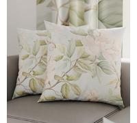 PETTI Artigiani Italiani - Coppia di Federe Cuscino 40x40 cm in Microfibra, Cuscini Arredo Camera da Letto, Divano, Salotto, Set 2 Fodere Copricuscino, Federa Floreale 172, 100% Made in Italy
