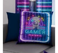PETTI Artigiani Italiani - Coppia di Federe Cuscino 40x40 cm in Microfibra, Cuscini Arredo Camera da Letto, Divano, Salotto, Set 2 Fodere Copricuscino, Federa Gamer, 100% Made in Italy