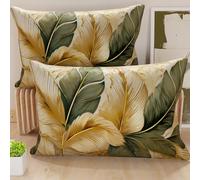 PETTI Artigiani Italiani - Coppia di Federe Cuscino 40x60 cm in Microfibra, Cuscini Arredo Camera da Letto, Divano, Salotto, Set 2 Fodere Copricuscino, Federa Floreale 302, 100% Made in Italy