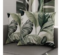 PETTI Artigiani Italiani - Coppia di Federe Cuscino 50x50 cm in Microfibra, Cuscini Arredo Camera da Letto, Divano, Salotto, Set 2 Fodere Copricuscino, Federa Floreale 4, 100% Made in Italy