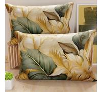 PETTI Artigiani Italiani - Coppia di Federe Cuscino 50x70 cm in Microfibra, Cuscini Arredo Camera da Letto, Divano, Salotto, Set 2 Fodere Copricuscino, Federa Floreale 165, 100% Made in Italy