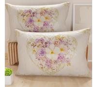 PETTI Artigiani Italiani - Coppia di Federe Cuscino 50x70 cm in Microfibra, Cuscini Arredo Camera da Letto, Divano, Salotto, Set 2 Fodere Copricuscino, Federa Shabby 320, 100% Made in Italy