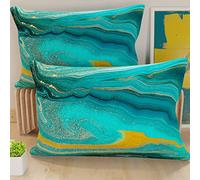 PETTI Artigiani Italiani - Federe, Coppia Federe Cuscini, Federe Cuscini in Stampa Digitale, Federe Copricuscini, Copricuscini, 100% Microfibra Anallergica, Earth