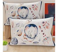 PETTI Artigiani Italiani - Coppia di Federe Cuscino 60x40 cm in Microfibra, Cuscini Arredo Camera da Letto, Divano, Salotto, Set 2 Fodere Copricuscino, Federa Kids 02, 100% Made in Italy