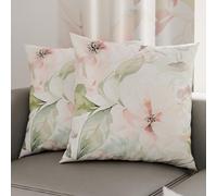 PETTI Artigiani Italiani - Coppia di Federe Cuscino 60x60 cm in Microfibra, Cuscini Arredo Camera da Letto, Divano, Salotto, Set 2 Fodere Copricuscino, Federa Floreale 143, 100% Made in Italy