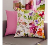 PETTI Artigiani Italiani - Coppia di Federe Cuscino 60x60 cm in Microfibra, Cuscini Arredo Camera da Letto, Divano, Salotto, Set 2 Fodere Copricuscino, Federa Farfalle, 100% Made in Italy