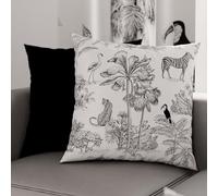 PETTI Artigiani Italiani - Coppia di Federe Cuscino 65x65 cm in Microfibra, Cuscini Arredo Camera da Letto, Divano, Salotto, Set 2 Fodere Copricuscino, Federa Animalier 02, 100% Made in Italy