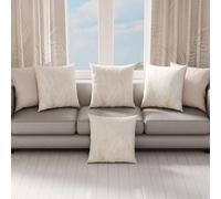 PETTI Artigiani Italiani - Coppia di Federe Cuscino 65x65 cm in Microfibra, Cuscini Arredo Camera da Letto, Divano, Salotto, Set 2 Fodere Copricuscino, Federa Foglia Tortora, 100% Made in Italy