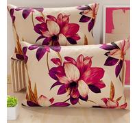 PETTI Artigiani Italiani - Coppia di Federe Cuscino 70x40 cm in Microfibra, Cuscini Arredo Camera da Letto, Divano, Salotto, Set 2 Fodere Copricuscino, Federa Floreale 7, 100% Made in Italy