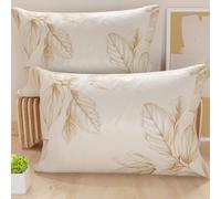 PETTI Artigiani Italiani - Coppia di Federe Cuscino 70x40 cm in Microfibra, Cuscini Arredo Camera da Letto, Divano, Salotto, Set 2 Fodere Copricuscino, Federa Floreale 150, 100% Made in Italy