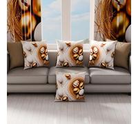 PETTI Artigiani Italiani - Coppia di Federe Cuscino Pasquali 40x40 cm in Microfibra, Cuscini Arredo di Pasqua, per Camera da Letto, Divano, Salotto, Set 2 Fodere Copricuscino, 100% Made in Italy
