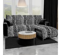 PETTI Artigiani Italiani - Copridivano Angolare, Copridivano con Penisola, Copridivano 2 Posti con Isola a Destra, Copridivano con Chaise Longue, Zabrato, 100% Made in Italy