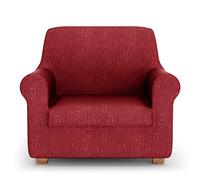 PETTI Artigiani Italiani - Copridivano, Copridivano Elasticizzato, Copripoltrona, Bordeaux, Tessuto Jaquard, 100% Made in Italy