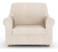 PETTI Artigiani Italiani - Copridivano, Copridivano Elasticizzato, Copripoltrona, Panna, Tessuto Jaquard, 100% Made in Italy