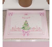 PETTI Artigiani Italiani - Coprifornello Natalizio, Coprifornello Cucina Natalizio, Copri Piano Cottura 50x70 cm, Coprifuochi Gnomo Rosa, 100% Made in Itay