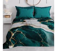 PETTI Artigiani Italiani - Copriletto Matrimoniale Primavera Estate, Coperta Leggera Matrimoniale, Lenzuola Copri Letto, Marmo Ottanio, 100% Made in Italy