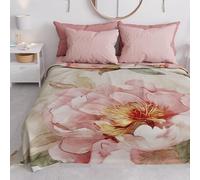 PETTI Artigiani Italiani - Telo Arredo Copridivano Copritutto in Microfibra 260x270 cm, Fantasia Floreale 25 20 | Multiuso per Divani, Copriletto e Copritavolo | Telo Protettivo Lavabile