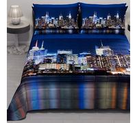 PETTI Artigiani Italiani - Copriletto Singolo Estivo 170x260cm 100 g/m² Double Face, Trapuntino Letto Singolo Primaverile, Trapunta Leggera, New York, 100% Made in Italy