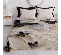 PETTI Artigiani Italiani - Copriletto Una Piazza e Mezza Primavera Estate, Coperta Leggera Una Piazza e Mezza, Lenzuola Copriletto, Mariposa 5 100% Made in Italy