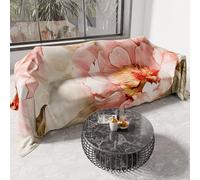 PETTI Artigiani Italiani - Telo Arredo in Microfibra, Copritutto, Copridivano 220x270 cm, Fantasia Floreale 25 20 | Telo Protettivo Lavabile, Copriletto e Copritavolo Multiuso per Divani