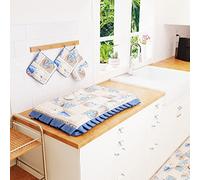 PETTI Artigiani Italiani CPRFLLD, Coprifornello e Coprifuochi Cucina, 1 pz Coprifornello in Cotone 48x73 cm Lidia Blu 100% Made in Italy