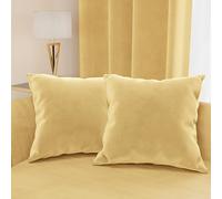 PETTI Artigiani Italiani - Cuscini Arredo in Velluto, Cuscino per Camera da Letto, Divano Salotto, Federa Cuscino, Oro 2 Pezzi - 70x50 cm
