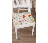 PETTI Artigiani Italiani - Cuscini per Sedia Cucina con Elastico da 2 Pezzi, Copricuscini in Microfibra, Coprisedia con Molla Disegno Floreale 10 100% Made in Italy