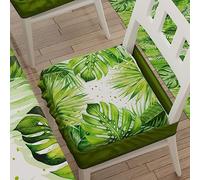 PETTI Artigiani Italiani - Cuscini per Sedia Cucina con Elastico da 2 Pezzi, Copricuscini Sedia in Microfibra con Elastico, Cuscini Coprisedia con Molla Disegno Tropical 05 100% Made in Italy