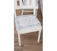 PETTI Artigiani Italiani - Cuscini per Sedia Cucina con Elastico da 6 Pezzi, Copricuscini in Microfibra, Coprisedia con Molla Disegno Ancora 100% Made in Italy