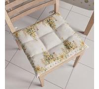 PETTI Artigiani Italiani - Cuscini per Sedia Cucina Natalizi, Cuscini Sedie Natale Set da 6 Pezzi, Cuscini Coprisedie Natalizi in Microfibra con Laccetti, 100% Made in Italy