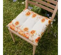 PETTI Artigiani Italiani - Cuscini per Sedia Cucina, Set 6 Cuscini per Sedie, Coprisedie in Microfibra con Stampa Digitale e Laccetti, Disegno Zucca Pumpkin, Cuscino Sedia Halloween