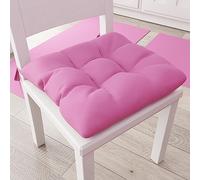 PETTI Artigiani Italiani - Cuscini per sedie da cucina, set di 6 cuscini per sedie da cucina, coprisedia in cotone con nastri, fucsia, 100% made in Italy