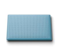 PETTI Artigiani Italiani - Cuscino Cervicale Memory Foam Saponetta Forata, Guanciale Profumato Aromaterapia Talco, Anallergico, Traspirante, Rinfrescante, 100% Made in Italy