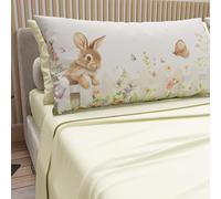 PETTI Artigiani Italiani - Lenzuola di Pasqua in Cotone con Federe in Stampa Digitale, Lenzuola Matrimoniali, Completo Letto Pasquale Matrimoniale, 19 Panna, Made in Italy