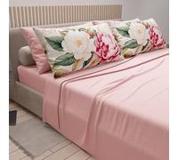 PETTI Artigiani Italiani - Lenzuola in Cotone con Federe in Stampa Digitale, Lenzuola Letto Singolo, Completo Letto Singolo, Sofia, 100% Made in Italy