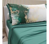 PETTI Artigiani Italiani - Lenzuola in Cotone con Federe in Stampa Digitale, Lenzuola Matrimoniali, Completo Letto Matrimoniale, Ottanio, 100% Made in Italy