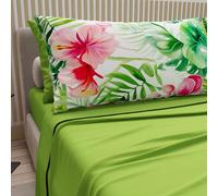PETTI Artigiani Italiani - Lenzuola in Cotone con Federe in Stampa Digitale, Lenzuola Matrimoniali, Completo Letto Matrimoniale, Malaysia, 100% Made in Italy