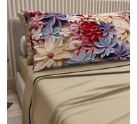 PETTI Artigiani Italiani - Lenzuola in Cotone con Federe in Stampa Digitale, Lenzuola Una Pizza e Mezza, Completo Letto Una Piazza e Mezza, Bali, 100% Made in Italy