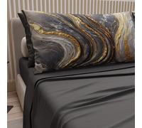 PETTI Artigiani Italiani - Lenzuola in Cotone con Federe in Stampa Digitale, Lenzuolo Una Piazza e Mezza, Completo Letto Fantasia Marmo Grigio Scuro, 100% Made in Italy