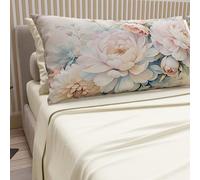 PETTI Artigiani Italiani - Lenzuola in Cotone con Federe in Stampa Digitale, Lenzuolo Una Piazza e Mezza, Completo Letto Fantasia Floreale 35 Panna, 100% Made in Italy
