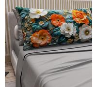 PETTI Artigiani Italiani - Lenzuola in Cotone con Federe in Stampa Digitale, Matrimoniale Maxi, Completo Lenzuolo Sopra e Sotto con Angoli, Floreale 05 18 Grigio Scuro, 100% Made in Italy