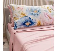 PETTI Artigiani Italiani - Lenzuola in Cotone con Federe in Stampa Digitale, Matrimoniale Maxi, Completo Lenzuolo Sopra e Sotto con Angoli, Marsiglia Cipria, 100% Made in Italy