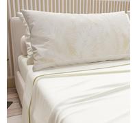 PETTI Artigiani Italiani - Lenzuola in Cotone con Federe in Stampa Digitale, Una Piazza e Mezza Francese, Completo Lenzuolo Sopra e Sotto con Angoli, Panna, 100% Made in Italy