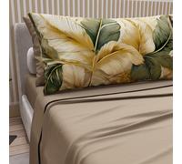 PETTI Artigiani Italiani - Lenzuola in Cotone con Federe in Stampa Digitale, Una Piazza e Mezza Francese, Completo Lenzuolo Sopra e Sotto con Angoli, Floreale 04 302 Tortora, 100% Made in Italy