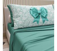 PETTI Artigiani Italiani - Lenzuola in Cotone con Federe in Stampa Digitale, Una Piazza e Mezza Francese, Completo Lenzuolo Sopra e Sotto con Angoli, Bianco, 100% Made in Italy