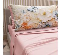 PETTI Artigiani Italiani - Lenzuola in Cotone con Federe in Stampa Digitale, Una Piazza e Mezza Francese, Completo Lenzuolo Sopra e Sotto con Angoli, Mariposa Cipria, 100% Made in Italy