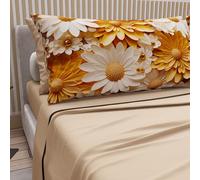 PETTI Artigiani Italiani - Lenzuola in Cotone con Federe in Stampa Digitale, Una Piazza e Mezza Francese, Completo Lenzuolo Sopra e Sotto con Angoli, Floreale 05 2 Beige, 100% Made in Italy